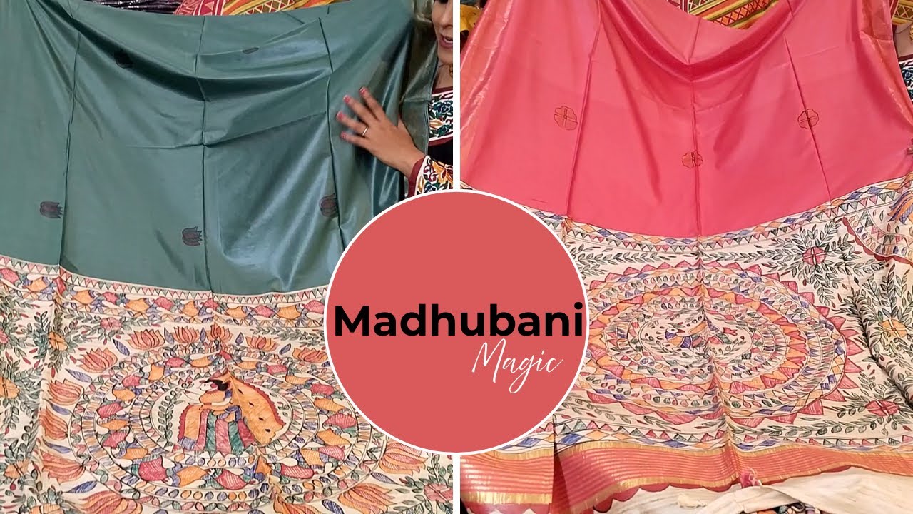 Linen Madhubani Saree 😍 | Traditional Art Meets Modern Elegance