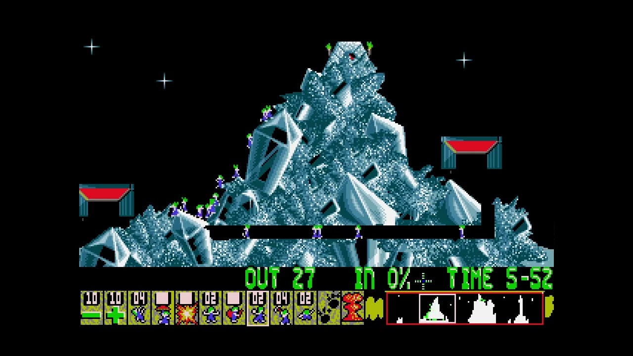 Custom Lemmings Level - Crysilis by Akseli (