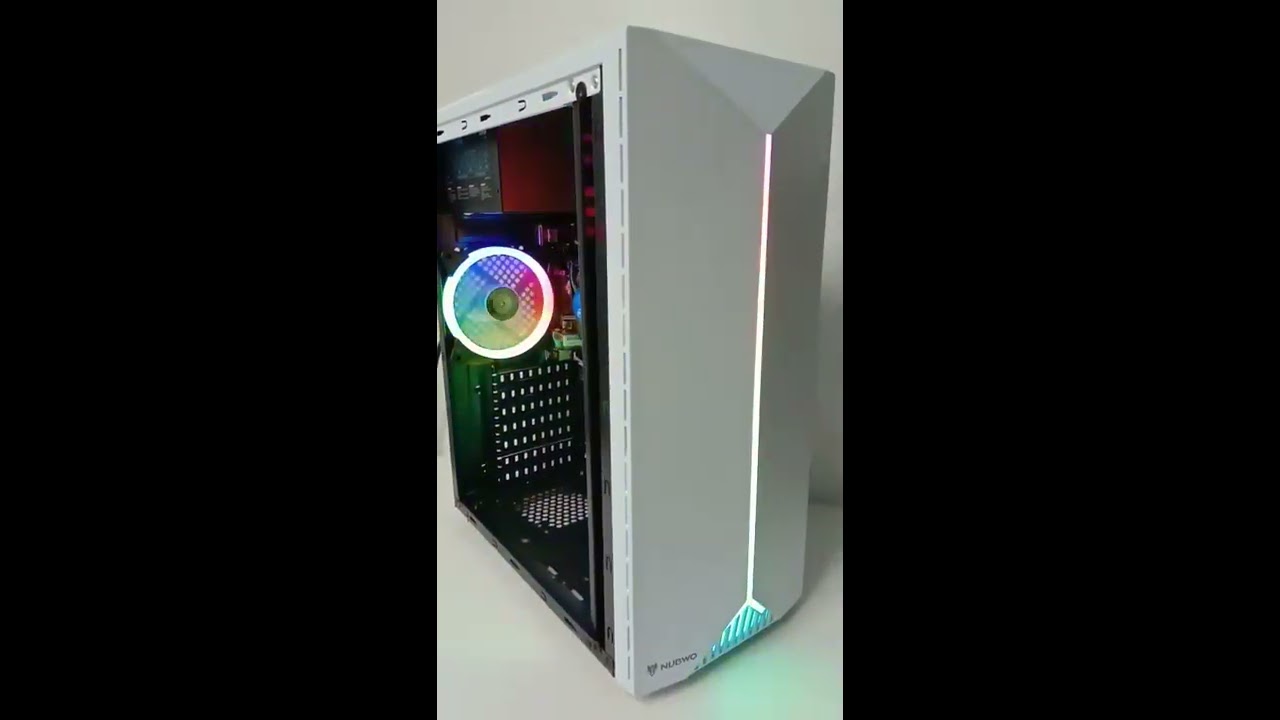 CASE NUBWO NPC323 GARRICK (White) ไฟ RGB YouTube