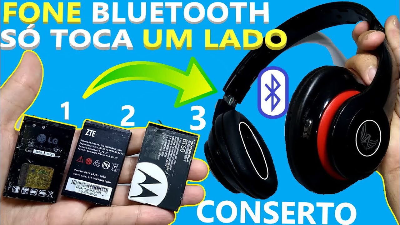 Bateria do fone  NÃO SEGURA CARGA - POSSO COLOCAR 2 OU 3 BATERIAS? QUAL O DESEMPENHO?