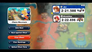 Mario Kart World - Time Trials - Choco Mountain