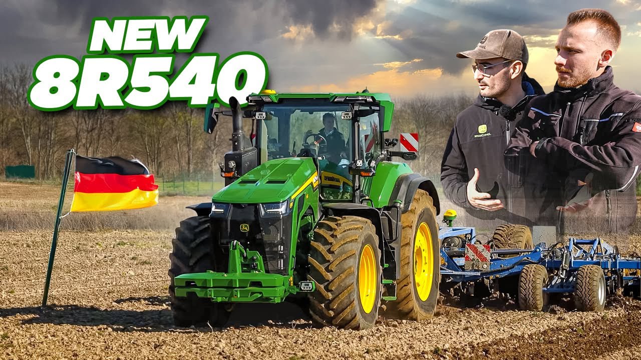 🤯 LE + GROS* TRACTEUR du MONDE : JE CONDUIS le John Deere 8R540 en Allemagne ! 🇩🇪 (634 CHEVAUX !!! )