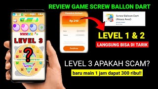 GAME PENGHASIL UANG 2025?! Baru Main 1 Jam Dapat 300 Ribu di Screw Balloon Dart Game Akses Awal!! 💸🔥 screenshot 2
