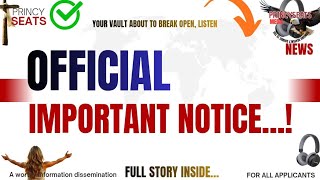 OFFICIAL IMPORTANT NOTICE