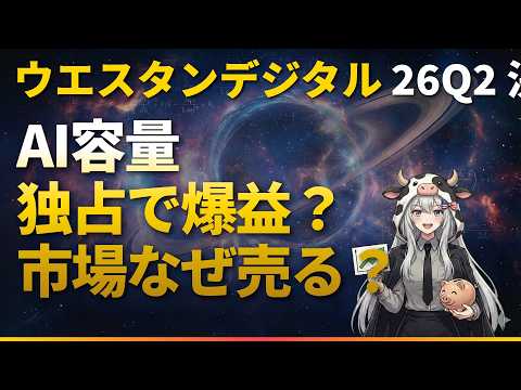【隠れAI銘柄？：ウェスタンデジタル決算】AI容量独占で爆益？市場なぜ売る？