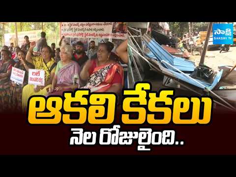 ఆకలి కేకలు: Visakha Night Food Court vendors Problems  | Visakha Central Park | @SakshiTV - SAKSHITV