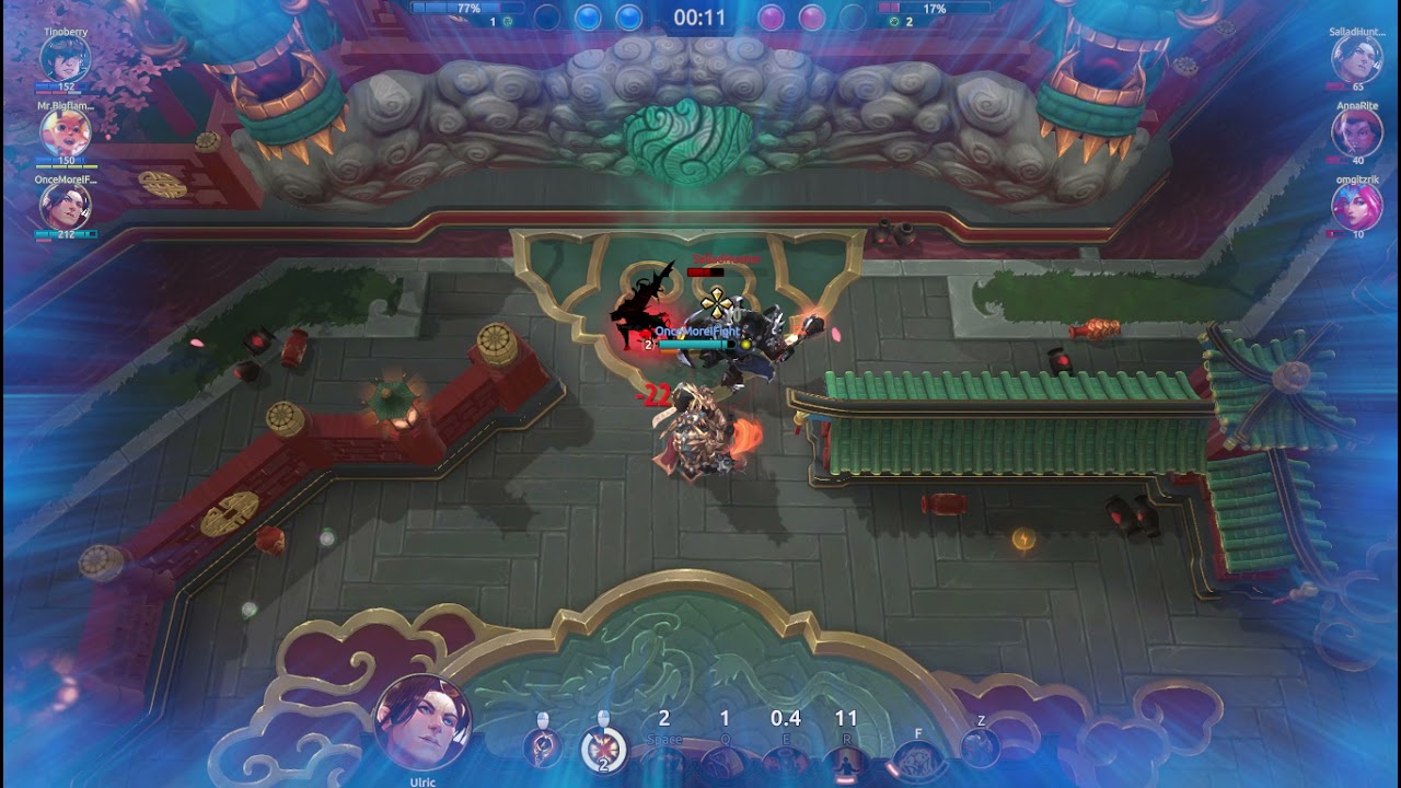 Ulric wields the light