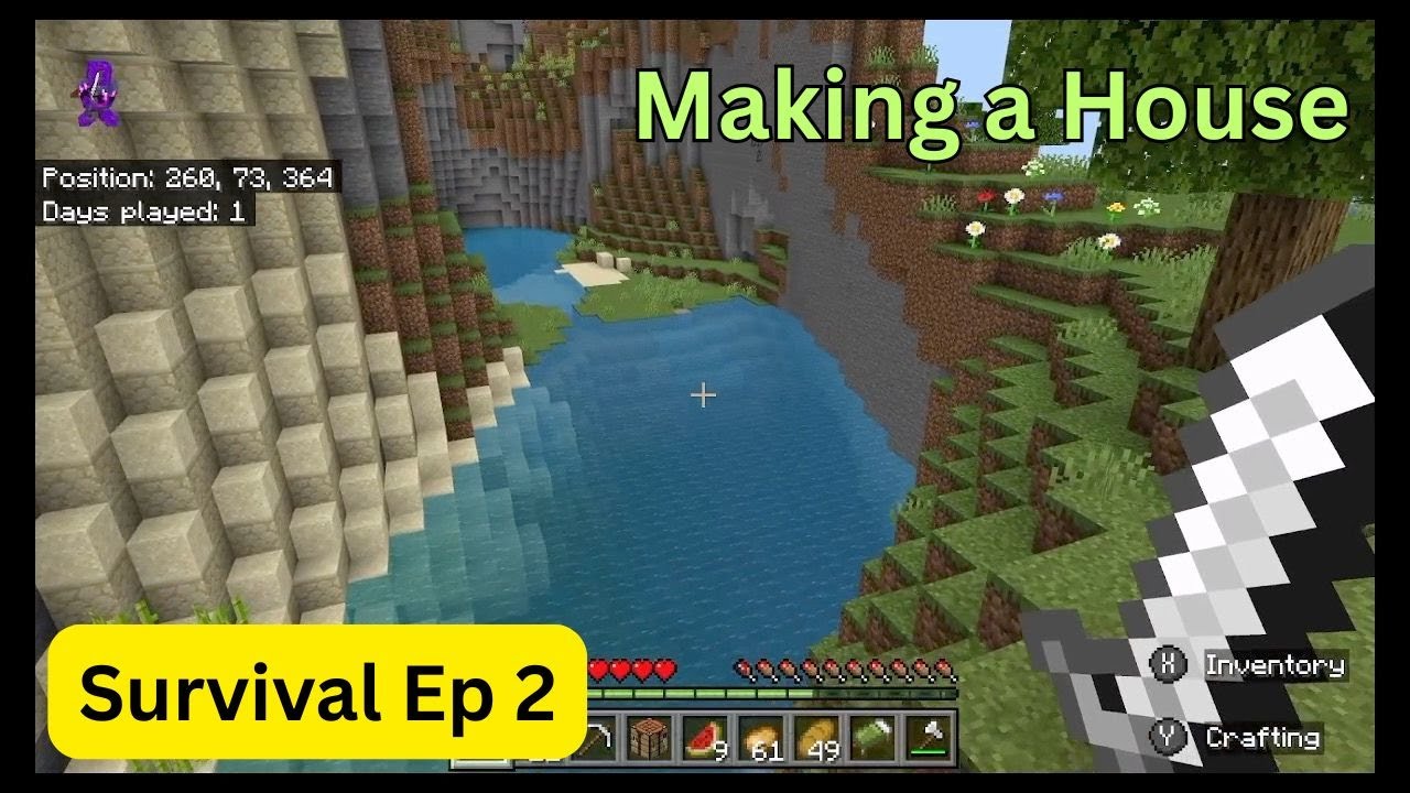 Survival Video 2 with The Constant Kid! In this episode I'm building a house!