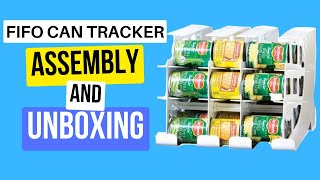 FIFO Can Organizer Assembly and Review: Rotates your canned food storage!