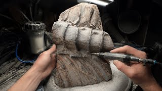 Ichthyosaur Ribcage: We Cleaned 185 Million Year Old Marine Reptile Fossils! 