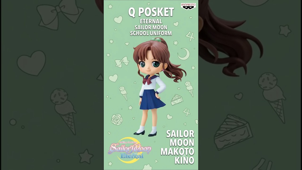 Banpresto Figura Q Posket Makoto Kino – Sailor Moon Eternal The Movie, 14 Cm, PVC Y Base Incluida