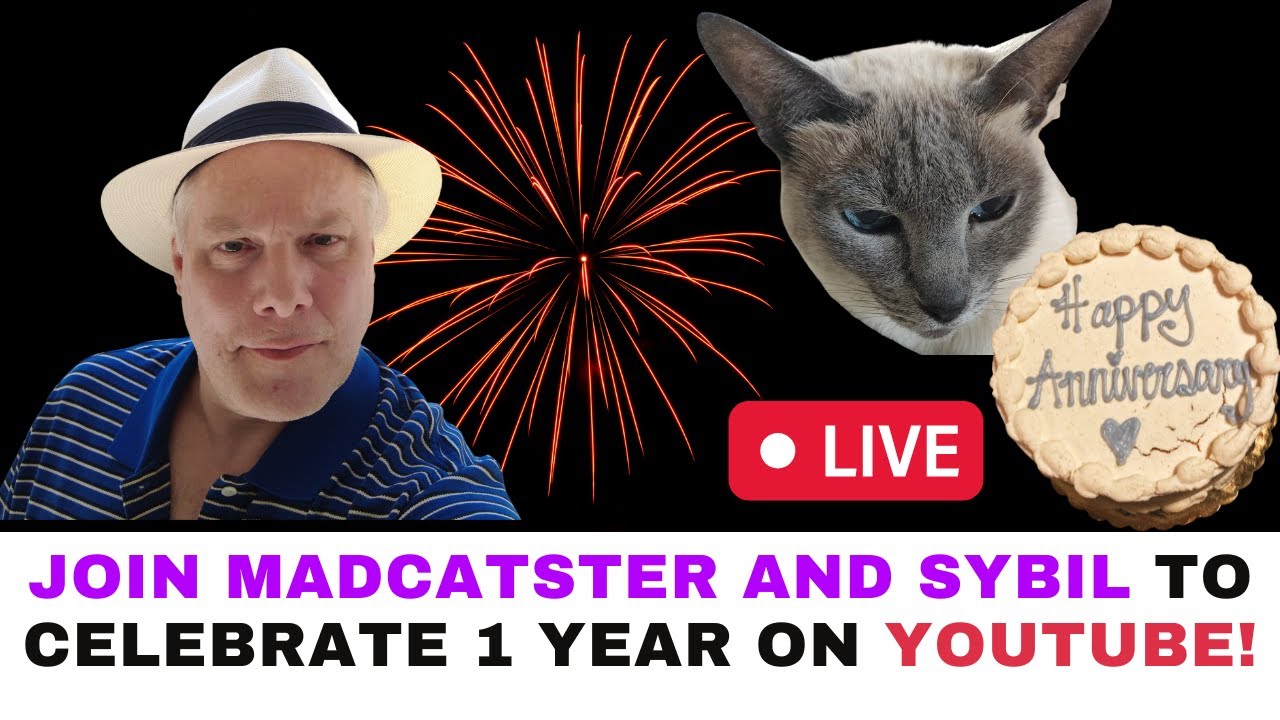 Join MadCatster and Sybil as we celebrate one year on YouTube!