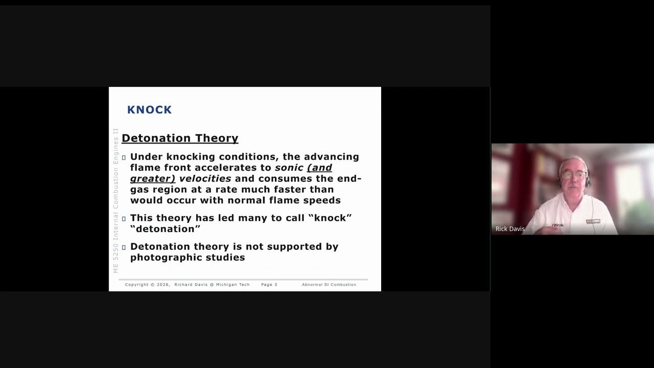 Preview image for Take a Peek Inside the Program: Lecture Excerpt on Mechanisms of Autoignition and Engine Knock video