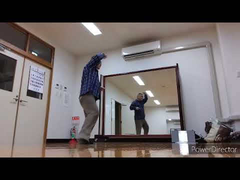 祭花　どまつり総踊り　練習用　振り付けバックショット後ろから秋田まるまる愛好会