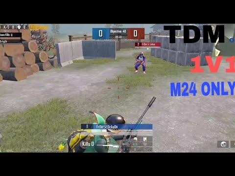 1V1 M24 ONLY TDM MATCH IN PUBG MOBILE - YouTube