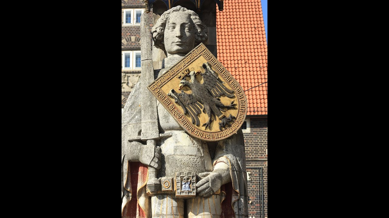 Roland of Bremen Germany very famous Statue  Good boy 