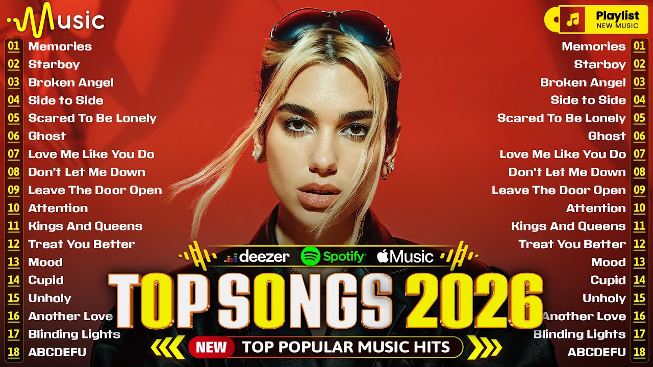 Top Billboard 🍒 Dua Lipa, Rihanna, Selena Gomez, Maroon 5, The Weeknd, Bruno Mars, Justin Bieber