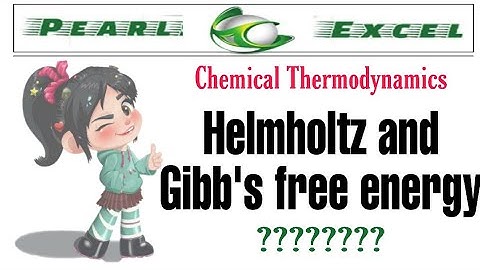 Concept of Helmholtz and Gibbs free Energy.