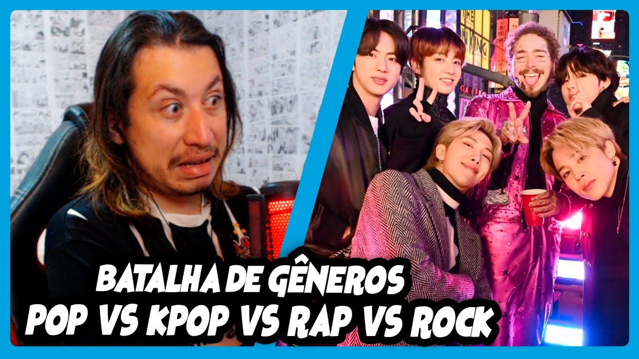 POP vs KPOP vs ROCK vs RAP | Batalha de Estilos Musicais | REACT DO MORENO