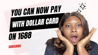 YOU CAN NOW PAY ON 1688 WITH YOUR DOLLAR CARD || Chipper Cash or Grey Finance