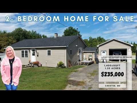 Price Reduced $219,000 | 2- Bedroom Home with Recent Improvements on 1.25 Acres| Maine Real Estate