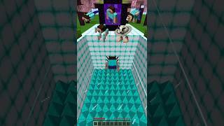 Challenge Focused: Can I Beat the Floor is Lava Challenge? (Custom Mobs Edition)#minecraft #shorts