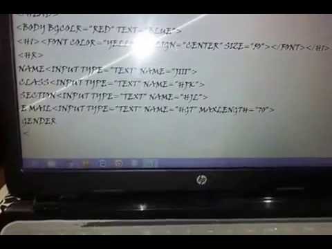 how to create form using notepad x264