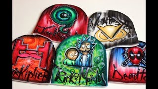 Spray Paint Rick And Morty Deadpool Vanoss And Jacksepticeye Beanies