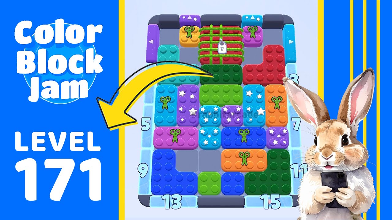 Color Block Jam Level 171 Solution Walkthrough