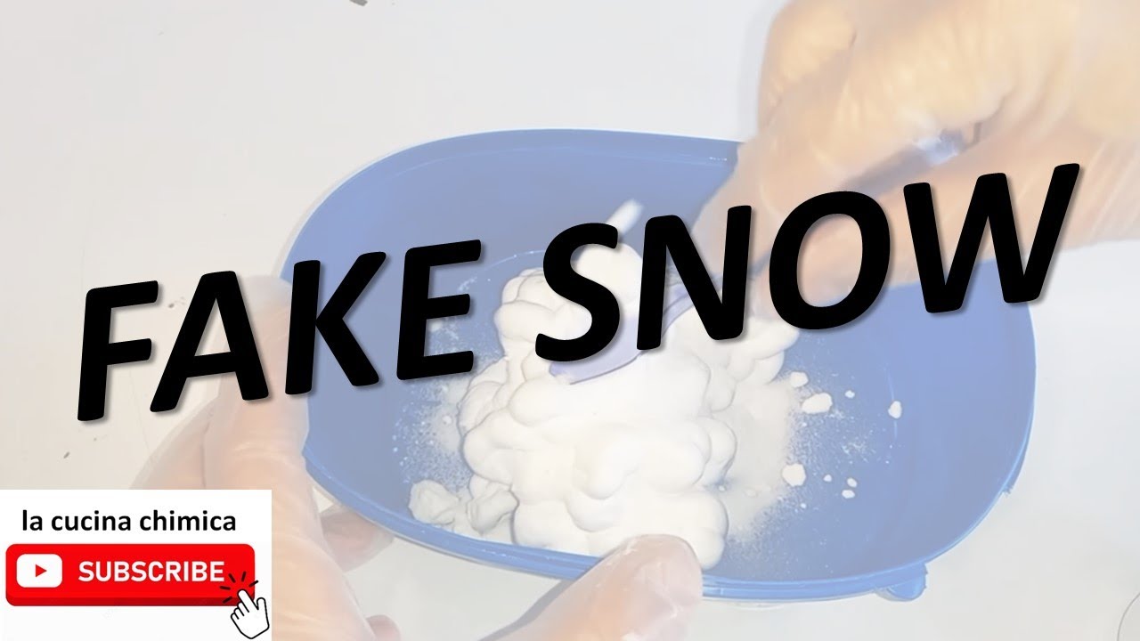Facciamo la NEVE FINTA con schiuma da barba e bicarbonato attività stem docenti scuola secondo grado