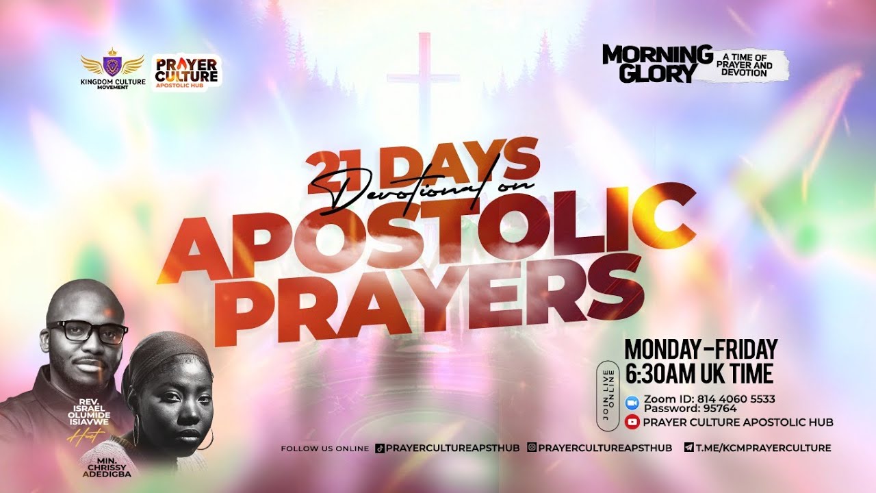 Morning Glory: Apostolic Prayers | Rev Israel Olumide Isiavwe| Prayer Culture Apostolic Hub|07/01/26