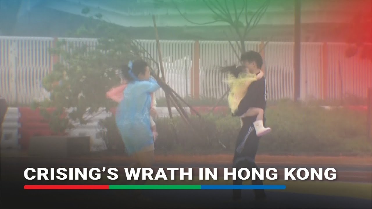 Crising reaches Hong Kong: Strong winds push residents | ABS-CBN News