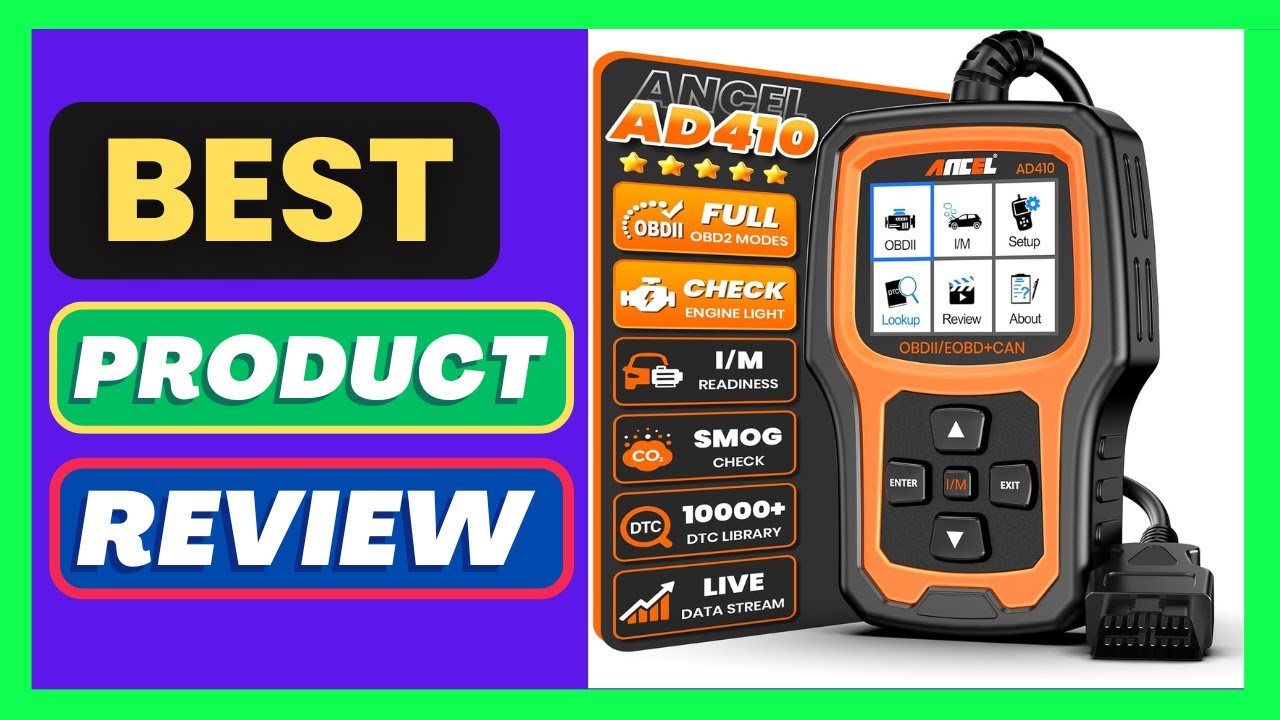 ANCEL AD410 Enhanced OBD2 Scanner, Vehicle Code Reader