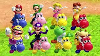 Super Mario Party Jamboree - All Characters Riding Yoshi @Zephiel810