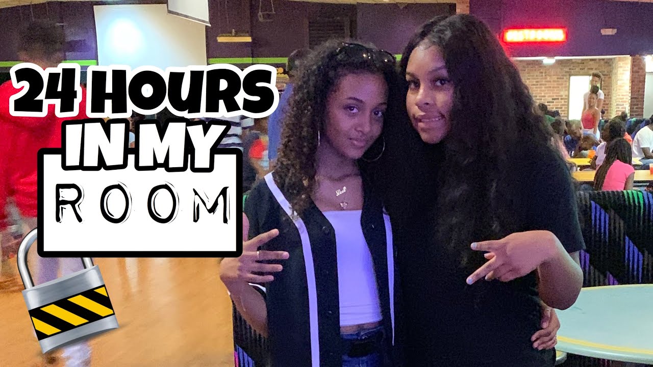 24 Hour Overnight Challenge in My Room *we were locked in* | LexiVee03