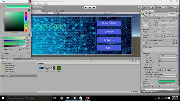 making a main menu in unity3d
