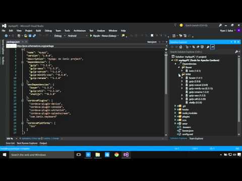 Visual Studio 2015 Final Release Event A short list of changes in the Tools for Apache Cordova for V