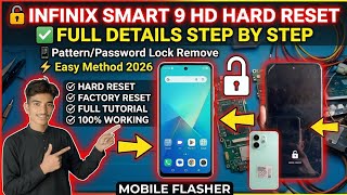 Infinix Smart 9 HD Hard reset Step by Step guide 1000% work
