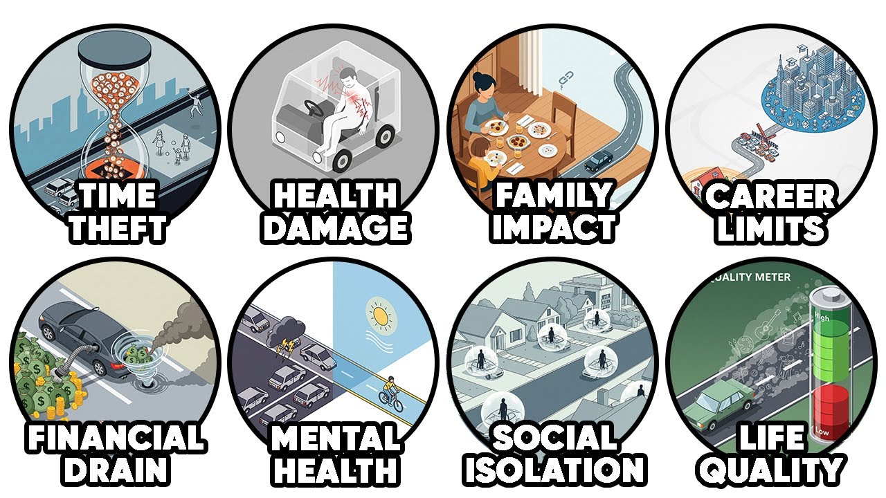 Every Reason Your Commute RUINS Your Life Explained in 8 Minutes