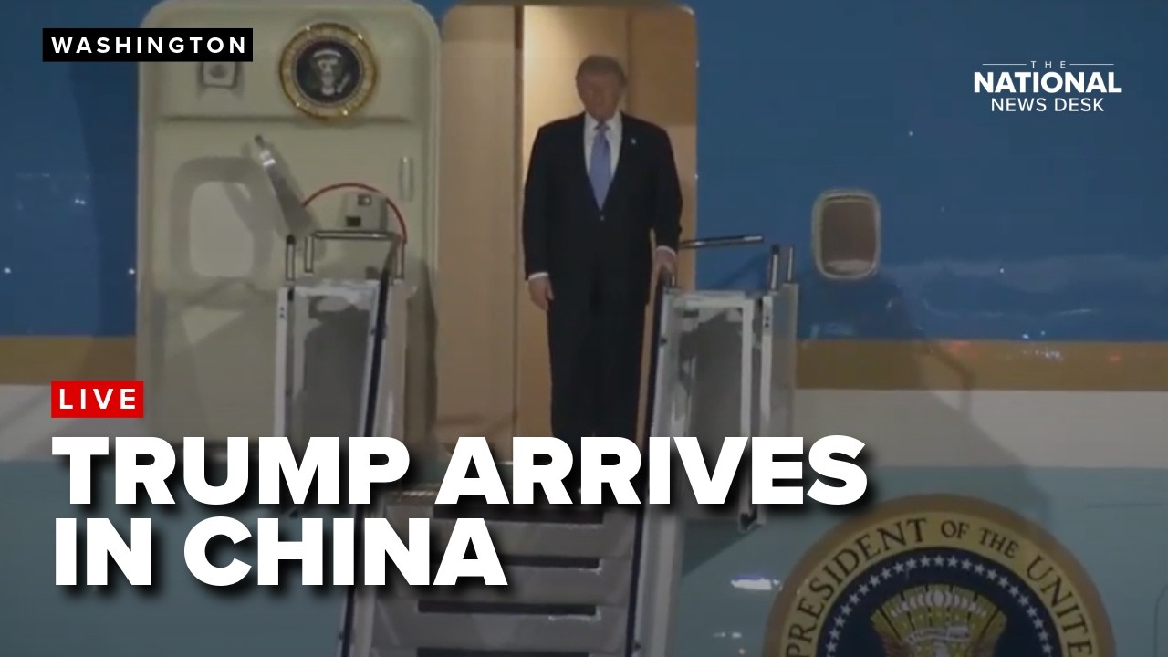 President Trump lands in China