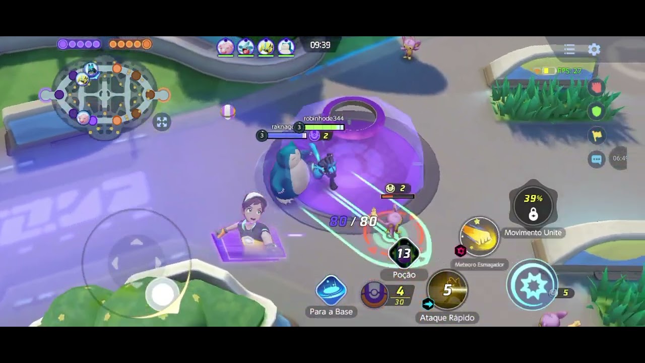 Eu joguei com jogadores pela primeira vez no pokémon