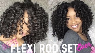QUICK & EASY FLEXI ROD SET ON WET NATURAL HAIR USING MIELLE ORGANICS