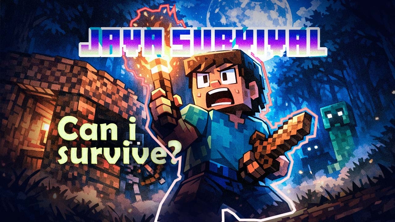 Playing minecraft java for first timeminecraft gameplay - YouTube