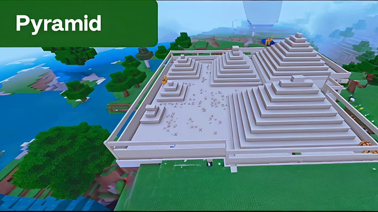 “EPIC Minecraft Pyramid Build – Secret Rooms, Treasure & Desert Temple Base!”