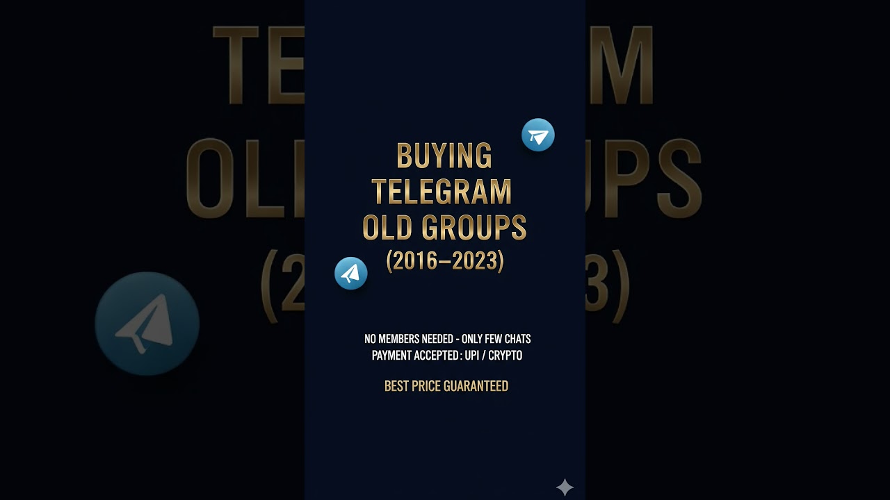 Sell Your Telegram Old groups created before For Best Price 