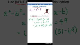 solve in 10 seconds - ICSE, CBSE, #maths #mathstricks #education #algebra
