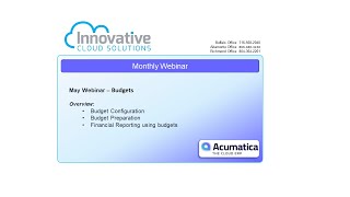 2020 05 21 14 02 Webinar   Monthly Acumatica Budgets