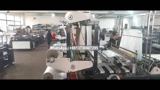 Double layer bottom flat bag making machine