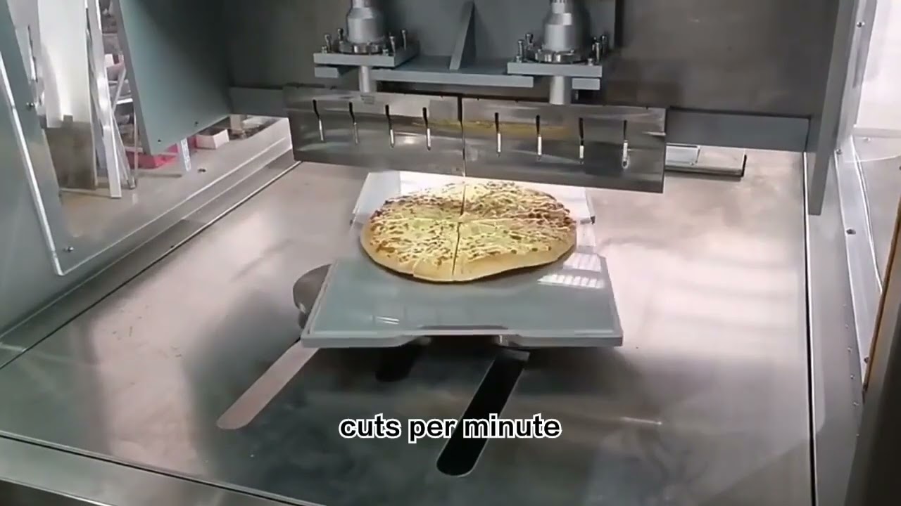Ultrasonic pizza cutting machine