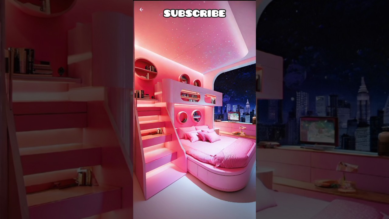 DREAM BEDROOM ✨️ surprise reveal! 🩷💜💙 pink or blue, comment your favorite 😍
